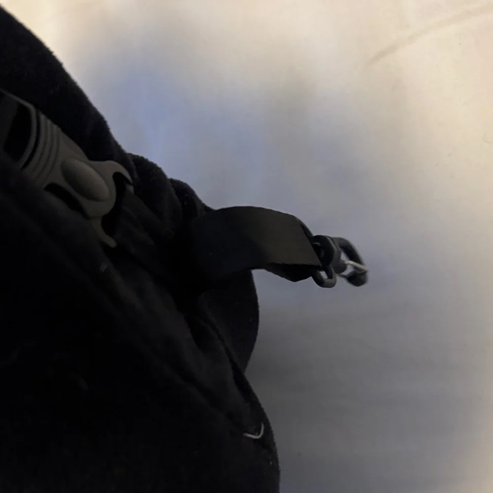 Elegant Black Plush Neck Travel Pillow